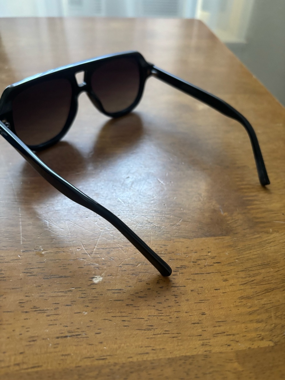 Retro square aviator polarized sunglasses - Picture 2 of 5